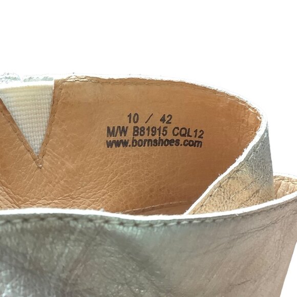 Born Silver Wedge Sandals - Picture 7 of 9